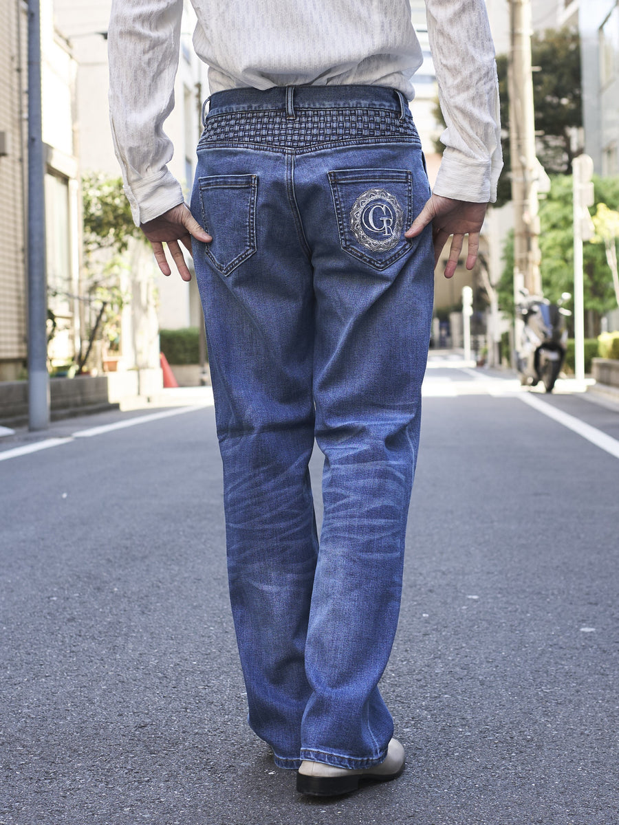 RESOLUTE ストレートデニム 36 30 ダークブルー RESOLUTE ストレートデニム 36 30 ダークブルー