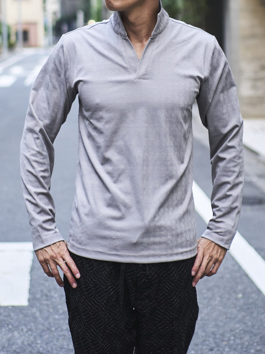 【新品未使用】ガルニエ　スリットハイネックカットソー NEW】スリットハイネックロングTシャツ – GARNIER（ガルニエ）公式