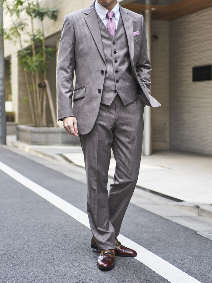 シャドーストライプ2BSスリーピーススーツ – GARNIER（ガルニエ）公式