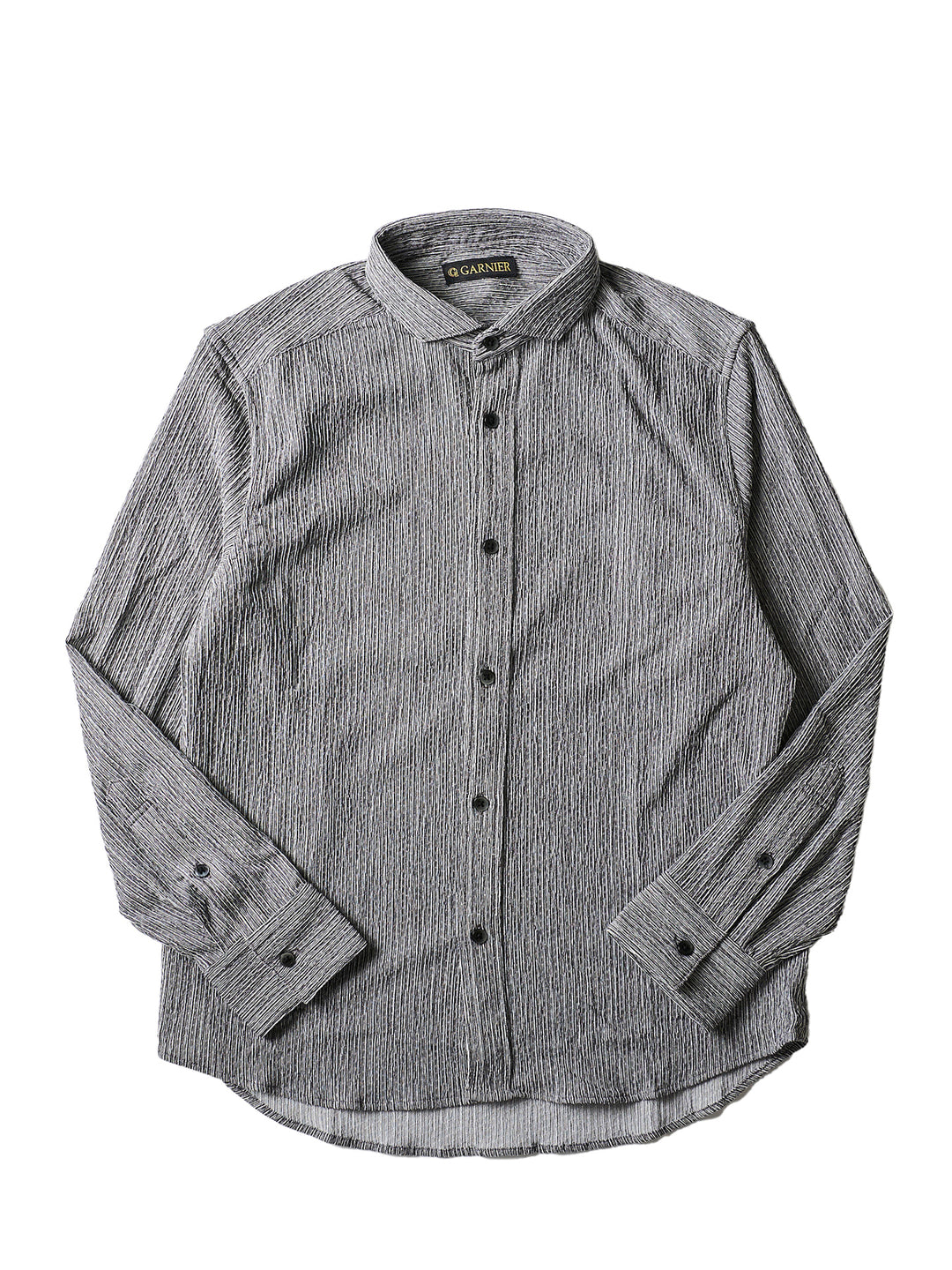 セール特別価格】【初値下げ】【NEW】楊柳柄ナローカラーシャツ