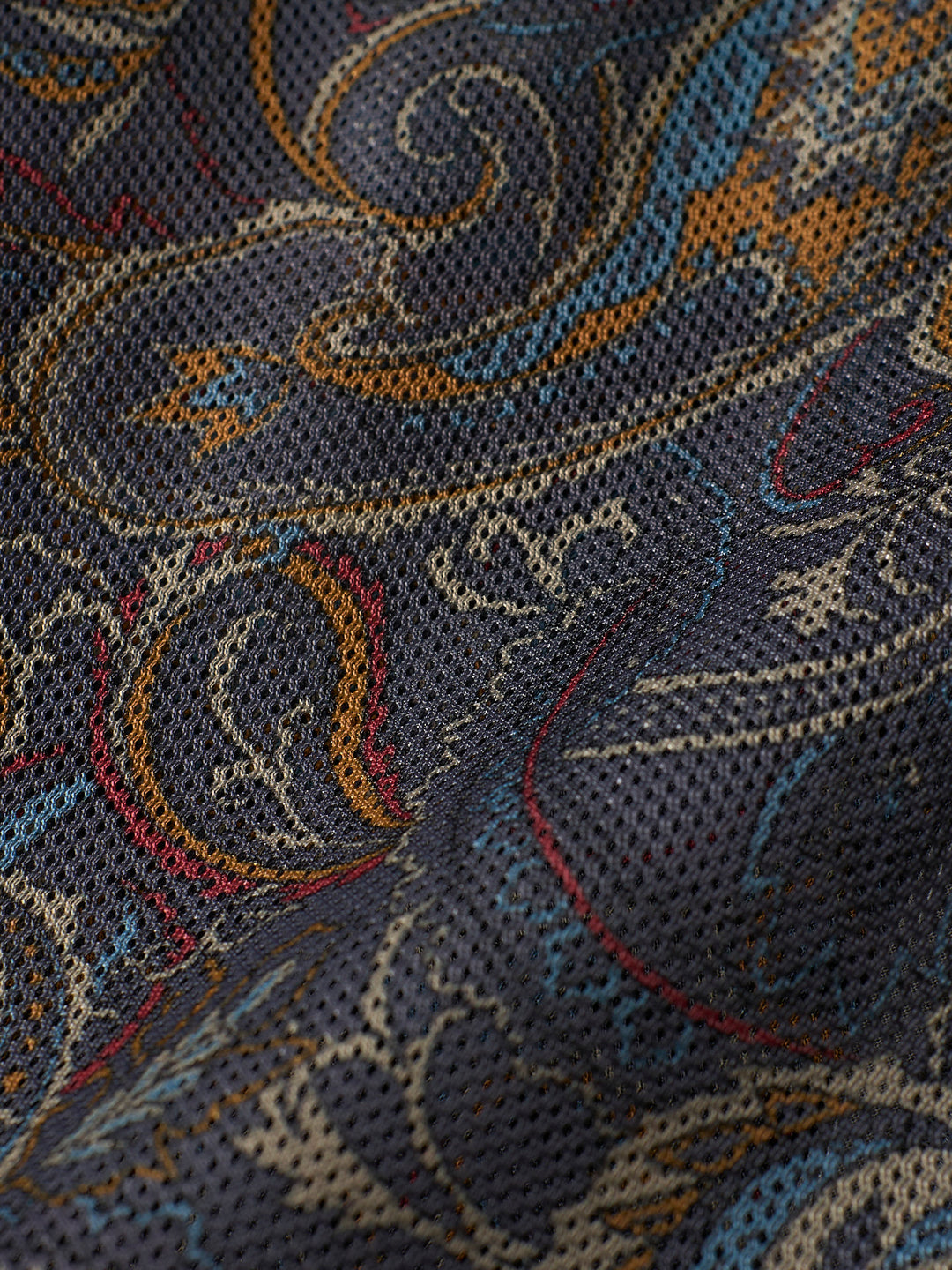 美品 現行✨GARNIER テーラードジャケット　ヘリンボーン　ペイズリー柄　L LAUIR ステンカラーコート コート ミックスヘリンボーン