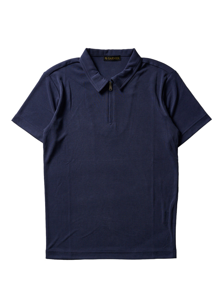 89400 CORAGIO ハーフジップ長袖ポロシャツ　白　L 89400 CORAGIO ハーフジップ長袖ポロシャツ 白 L