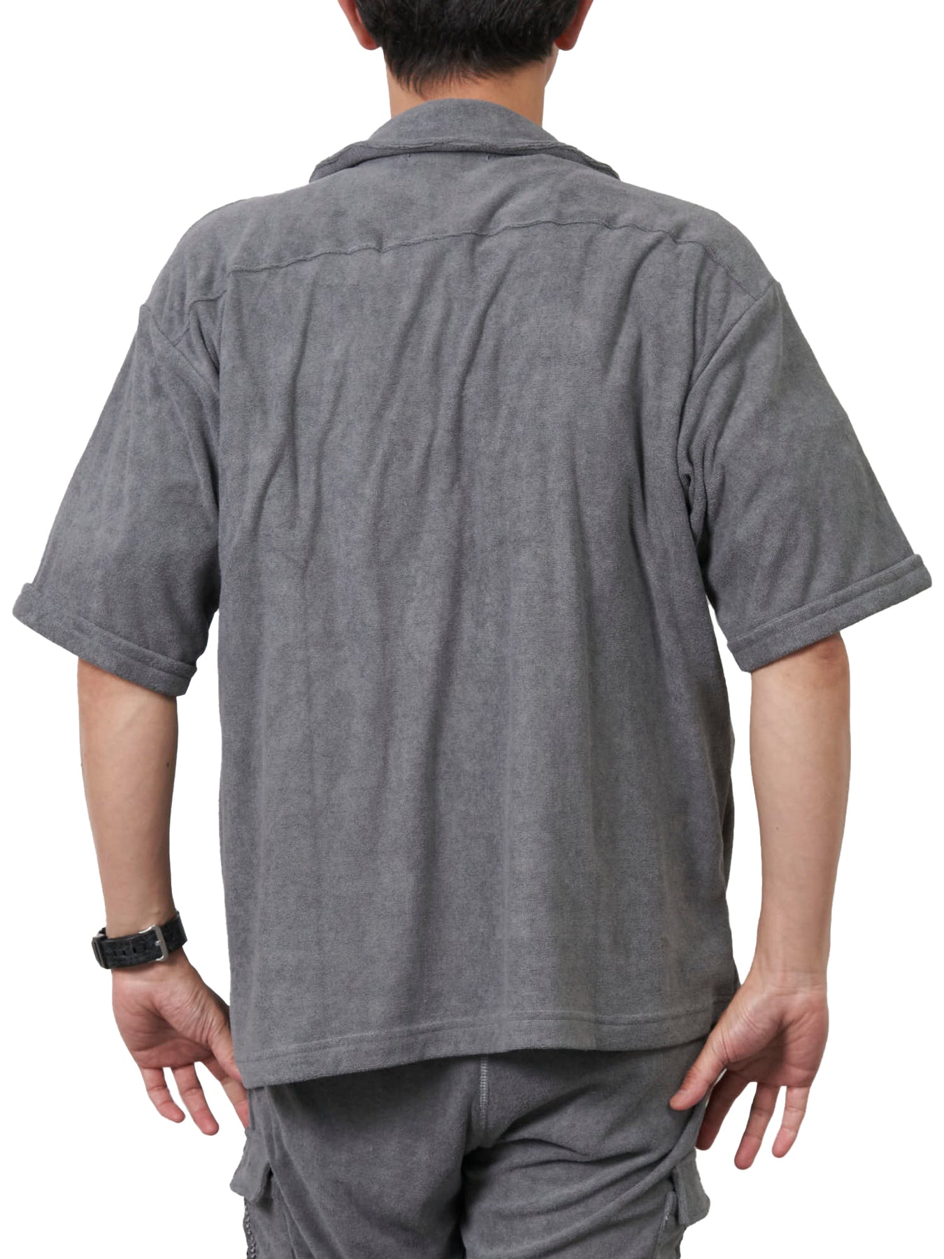 ギフト 【unknown london】オープンカラーシャツ キューバシャツ