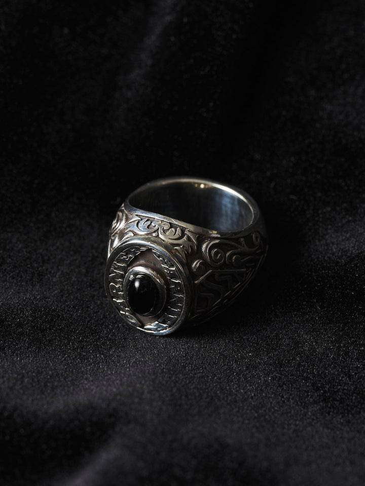 GARNI ガルニ ブラック カレッジリング ピンキー 7号　ジルコニア GARNI ガルニ ブラック カレッジリング ピンキー 7号 ジルコニア