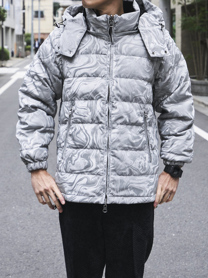 セオリー　メンズダウンジャケット シルバーグレー 中古・古着通販】theory (セオリー) ダウンジャケット グレー サイズ