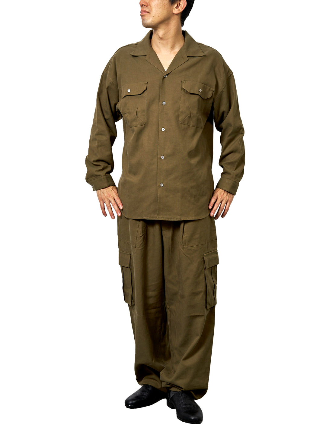 and wander / UV cut stretch SS shirt